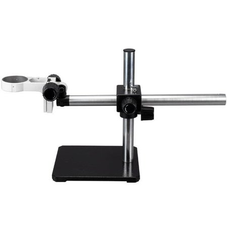 AMSCOPE Single Arm Boom Stand for Stereo Microscopes - Pin Mount, 76mm Focus Block BSS-140-FR